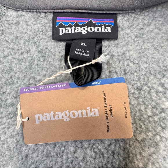 NEW Patagonia Better Sweater Men's XL Gray Fleece Gorpcore Full Zip Logo Rutgers - Picture 3 of 16